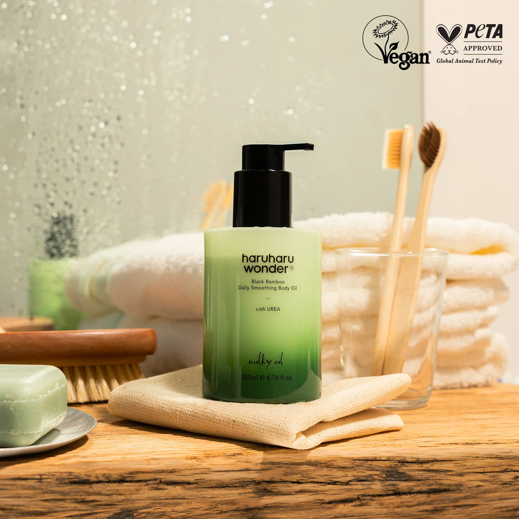 BLACK BAMBOO DAILY SMOOTHING BODY OIL - MILKY OIL (200 ML)