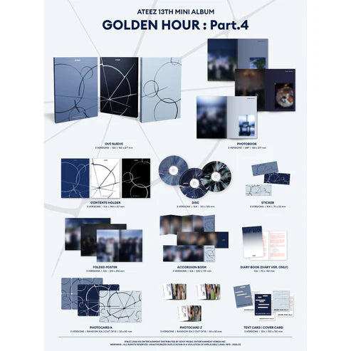 ATEEZ - GOLDEN HOUR : PART.4 (3 VERSIONS)