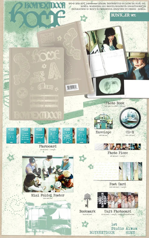 BOYNEXTDOOR - 1ST STUDIO ALBUM 'HOME' (3 VERSIONS)