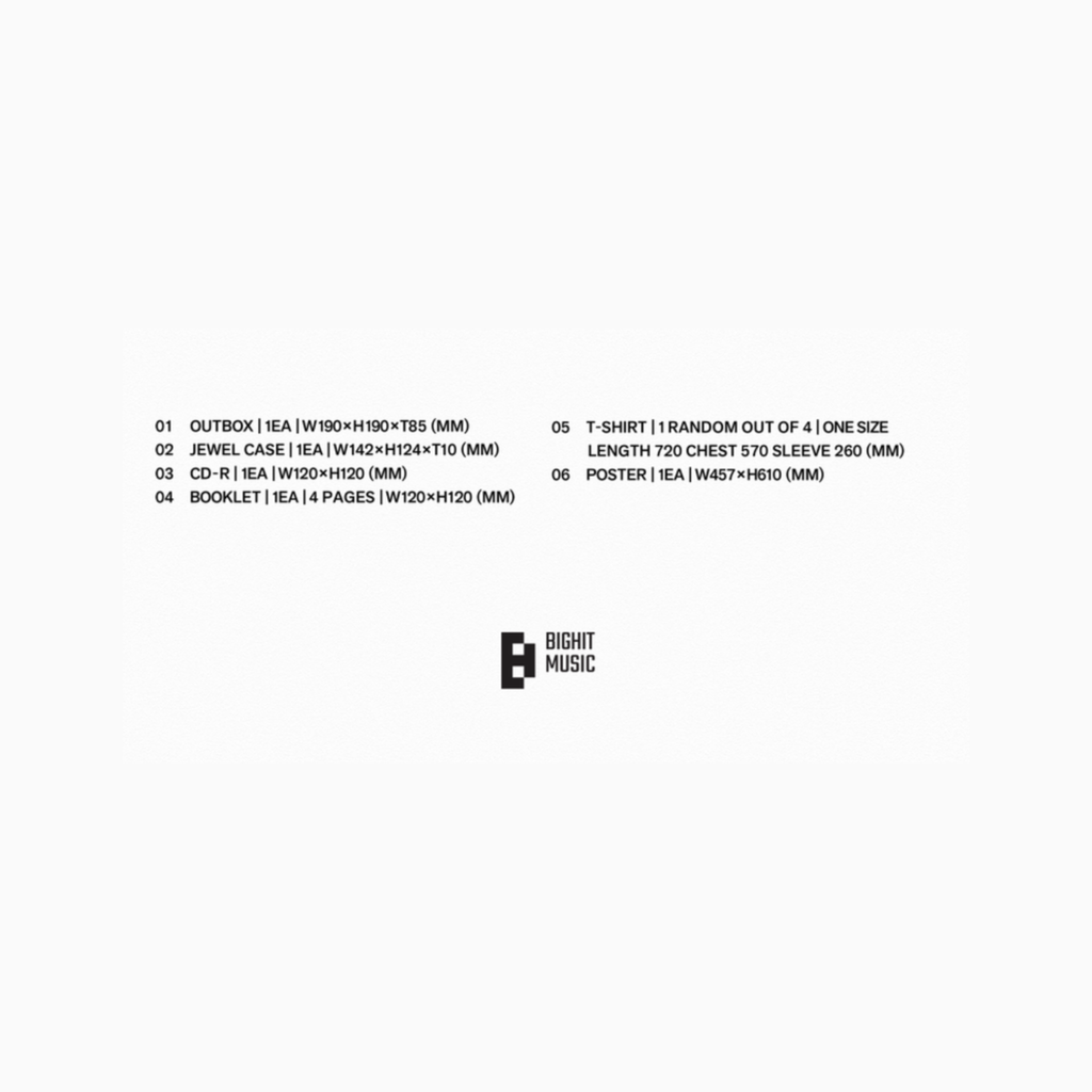 BTS - 'ARIRANG' (T-SHIRT CD BOX SET)