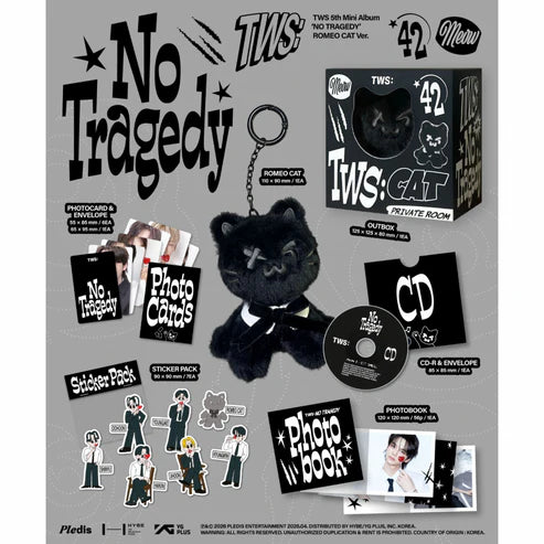 TWS - 5TH MINI ALBUM [NO TRAGEDY] ROMEO CAT VER.